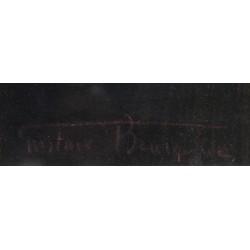 Dessin à la craie signé Gustave BOURGOGNE