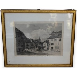 Engraving entitled ‘La Suze in Biel’ by PERIGNON