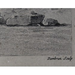 Engraving entitled ‘La Suze in Biel’ by PERIGNON