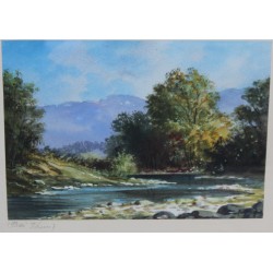 Aquarelle "Bei Thun"