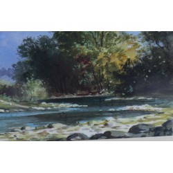 Aquarelle "Bei Thun"