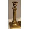 Pair of Empire-style brass candlesticks