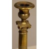 Pair of Empire-style brass candlesticks