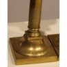 Pair of Empire-style brass candlesticks