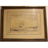 Dessin "Marine" signé HACCOU 1819