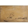 Dessin "Marine" signé HACCOU 1819