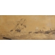 Dessin "Marine" signé HACCOU 1819