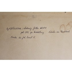 Dessin "Marine" signé HACCOU 1819
