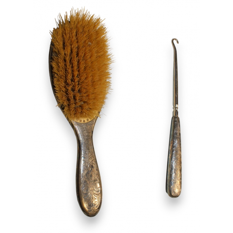 Brosse et tire-bottes en argent Tiffany & Co