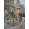 Paintings | Pair of "Romantiques" paintings by Moinat SA – Antiques and home décor