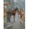 Paintings | Pair of "Romantiques" paintings by Moinat SA – Antiques and home décor