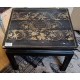 Petite table chinoise avec plateau motifs dorés