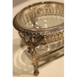 Coupe en cristal et argent, aux aigles