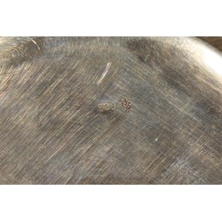 Boite ronde en argent 800