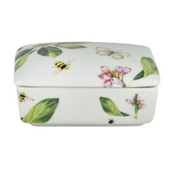 Boite rectangulaire Jardin anglais en porcelaine
