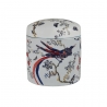 Boite ronde Oiseau du paradis en porcelaine