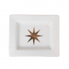 Vide poche rectangulaire Etoile en porcelaine