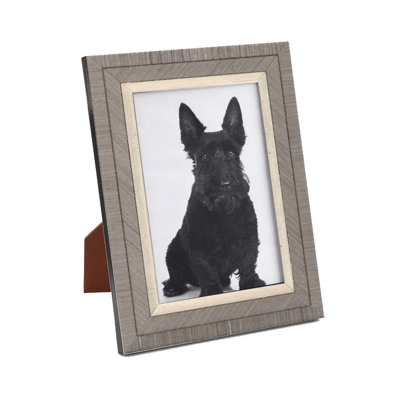 Cadre photo en bois marqueté