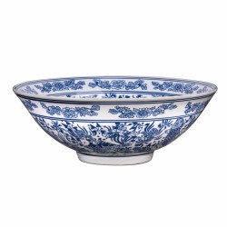Grand plat creux \"Grand Tour\" en porcelaine