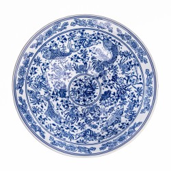 Grand plat creux \"Grand Tour\" en porcelaine