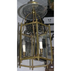 Hexagonal Directoire-style lantern at Moinat SA – Antiques and home décor