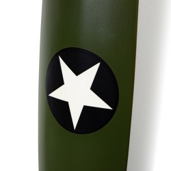 Green propeller with a star