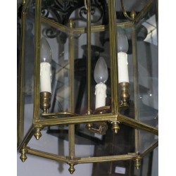 Hexagonal Directoire-style lantern at Moinat SA – Antiques and home décor