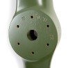 Green propeller with a star