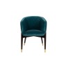 Fauteuil Dolly en velours bleu