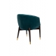 Fauteuil Dolly en velours bleu