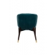 Fauteuil Dolly en velours bleu