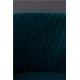 Fauteuil Dolly en velours bleu