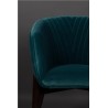 Fauteuil Dolly en velours bleu