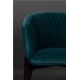 Fauteuil Dolly en velours bleu