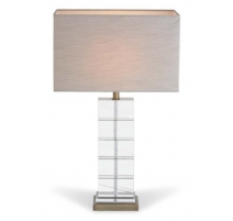 Lampe "Moderne" en cristal et laiton