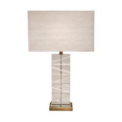  Lampe "Moderne" en cristal et laiton sur  Moinat SA  - Antiquités décoration