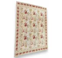 Tapis chinois petit-point décor fleurs