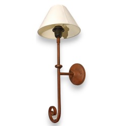 Rust-coloured iron wall light