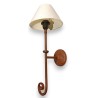 Rust-coloured iron wall light