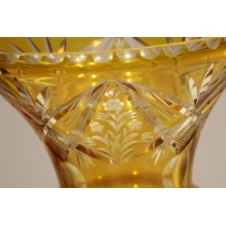 Vase évasé de Saint-Louis Jaune (ébréché)