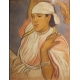 Pastel "Jeune marocaine", signé René MARTIN 27