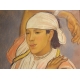 Pastel "Jeune marocaine", signé René MARTIN 27