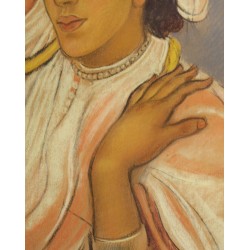 Pastel "Jeune marocaine", signé René MARTIN 27