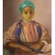 Pastel "Jeune marocaine", signé René MARTIN 44