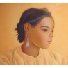 Pastel "Jeune marocaine", signé René MARTIN 34