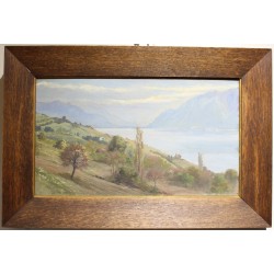 Tableau \"Lavaux\" signé C. PARISOD 1921