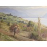 Tableau \"Lavaux\" signé C. PARISOD 1921