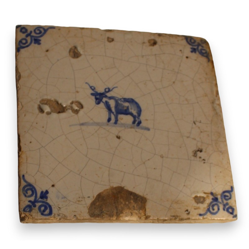 Carreau de Delft \"Buffle\"