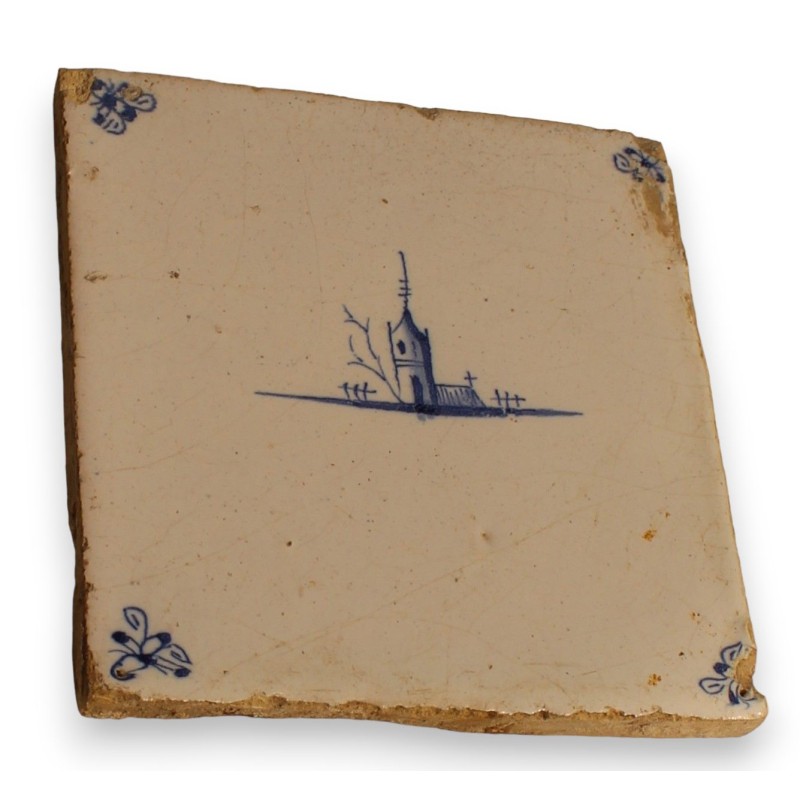 Carreau de Delft \"Eglise\"