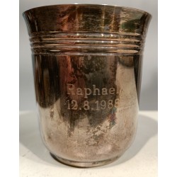 Timbale "Raphael 12.8.1988" par CHRISTOFLE